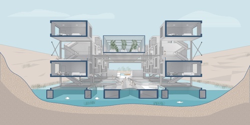 ARCH_BATES_Bisher Tabbaa SP22 03 Sectional Perspective 2.jpg