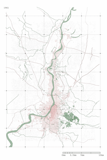 Urban Growth of Kolkata 1961-2017 (Nabi Agzamov)
