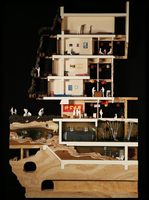 ARCH_PUIGJANER_AnoushaeEirabie AvaSierraHeckman SP22 01 Section Model.jpg