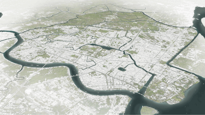 [Re]Flow is a city wide strategy, reimagining urban flows for a more resilient Can Tho