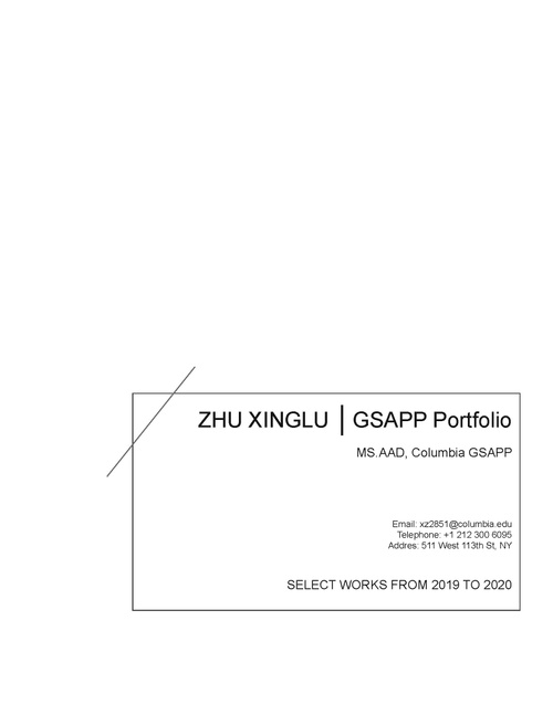 AAD ZhuXinglu SP20 Portfolio.pdf_P1_cover.jpg