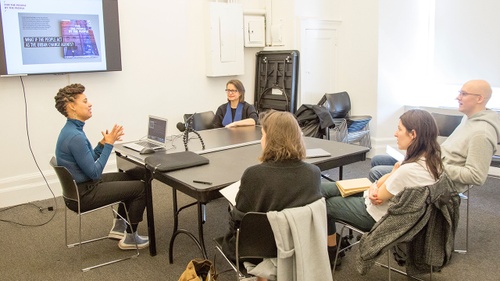 180901_Afaina de Jong in discussion with the Architects Writers Seminar led by Hilary Sample.jpg