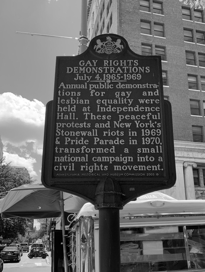 FIG. 3: Independence Hall, Reminder Days plaque, Philadelphia, 2019. Photograph by the author.
