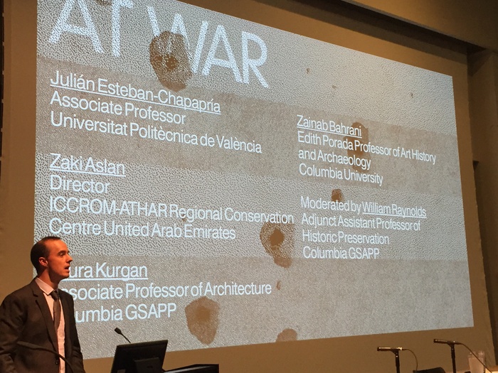 Will Raynolds introducing the "At War" panel of the 2016 Fitch Colloquium.jpg