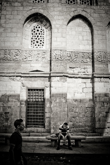 Fig 5: Epigraphy near the Qalawun complex, Cairo, 2009. Photograph by Christopher Rose.