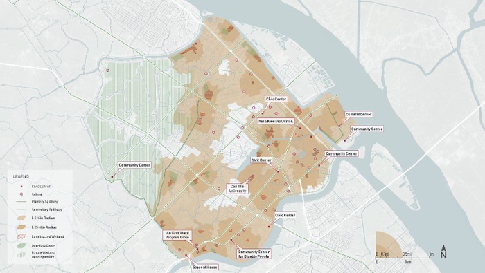 Steward sheds around the city’s ReCharge parks