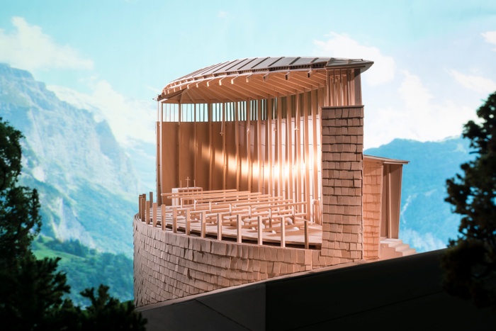 James Ewing, *Zumthor 1*, 2017, 28" × 19.5"