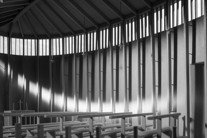 James Ewing, *Zumthor 2*, 2017, 64" × 44.25"