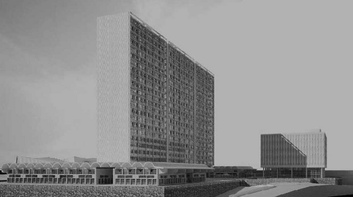 Marcel Breuer El Recreo Urban Center Project Bello Monte 1958.png