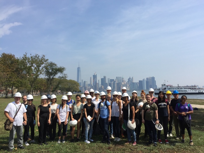 First year students working at Ellis Island.jpg