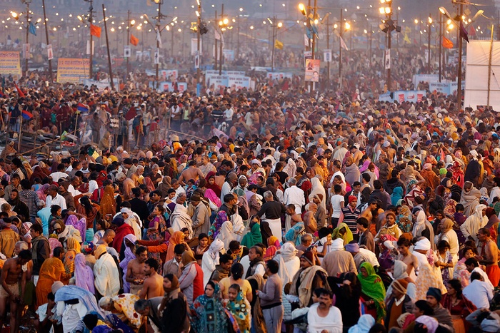 Mass gathering during festivals in temples