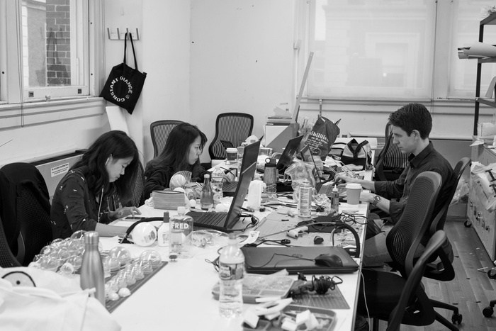 Model making at Columbia GSAPP, 2016. Photograph by Tim Schutsky.